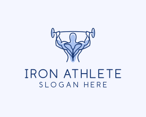 Muscle Gym Fitness Man  logo design