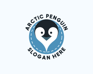 Penguin Neck Pillow logo design