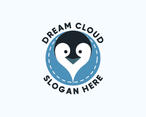 Penguin Neck Pillow logo design