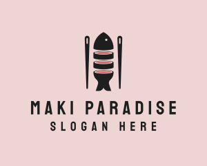 Fish Maki Bar  logo design