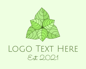 Mint Green Herbal Plant  logo