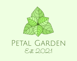 Mint Green Herbal Plant  logo design