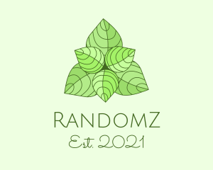 Mint Green Herbal Plant  logo