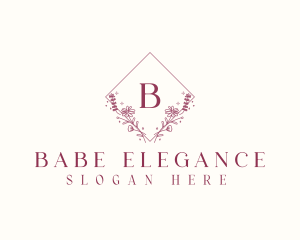 Elegant Flower Boutique logo design