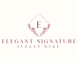 Elegant Flower Boutique logo design