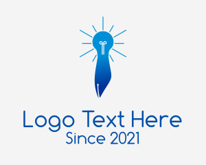 Blue Lightbulb Pen logo