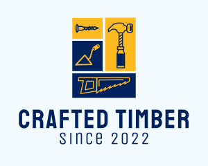 Carpentry Builder Tools  logo design