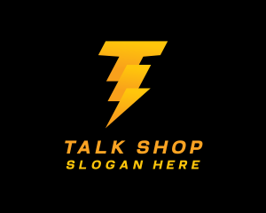 Electrical Thunderbolt Power logo design