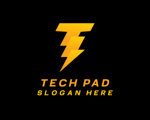 Electrical Thunderbolt Power logo design