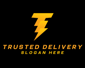 Electrical Thunderbolt Power logo design