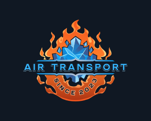 Fire Ice Temperature logo design