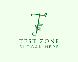 Natural Elegant Letter T logo design