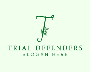 Natural Elegant Letter T logo design