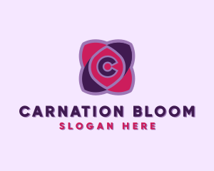 Botanical Flower Petals logo design