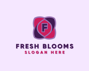 Botanical Blooming Flower logo design