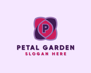 Botanical Flower Petals logo design