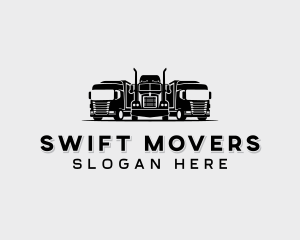 Cargo Mover Truck logo design