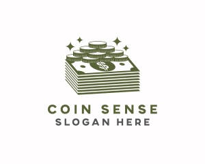 Cash Dollar Coin  logo design