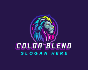 Colorful Lion Pride logo design