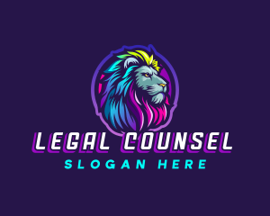 Colorful Lion Pride logo