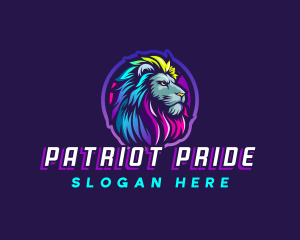 Colorful Lion Pride logo design