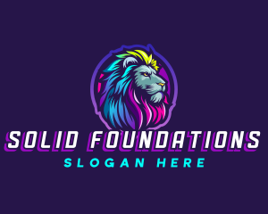 Colorful Lion Pride logo