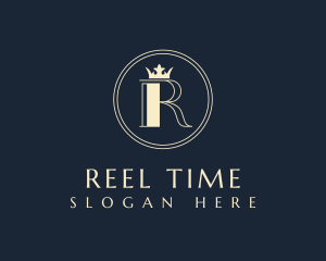 Royal Crown Business Letter R logo design