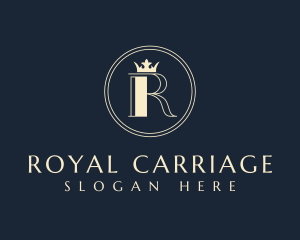 Royal Crown Business Letter R logo design