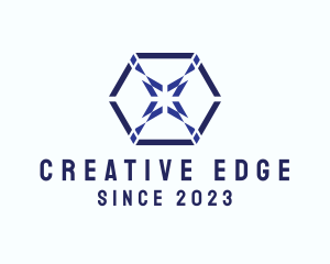 Multimedia Hexagon Design  logo