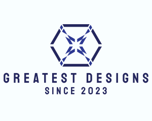 Multimedia Hexagon Design  logo design