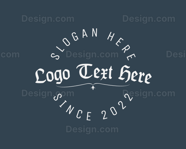 Gothic Traditional Brand Logo