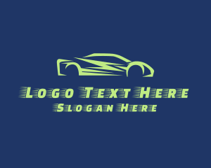 Fast Race Car Vehicle logo