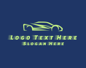 Fast Race Car Vehicle Logo