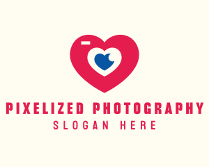 Wedding Photographer Heart logo design