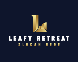 Luxury Premium Letter L logo design