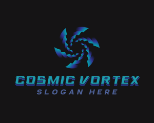 Spiral Blade Vortex logo design