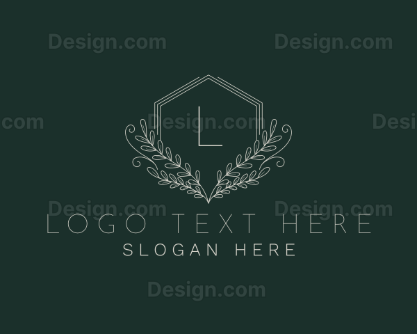 Hexagon Wellness Wreath Logo