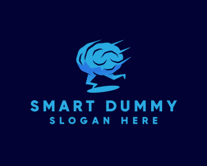 Running Brain Psychology logo design