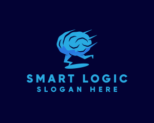 Running Brain Psychology logo design