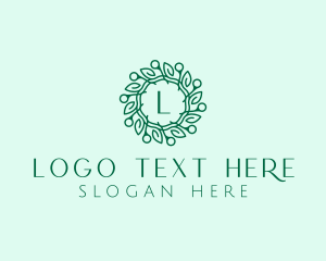 Natural Leaf Wreath  logo