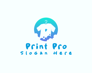 Shirt Cleaning Laundry logo design