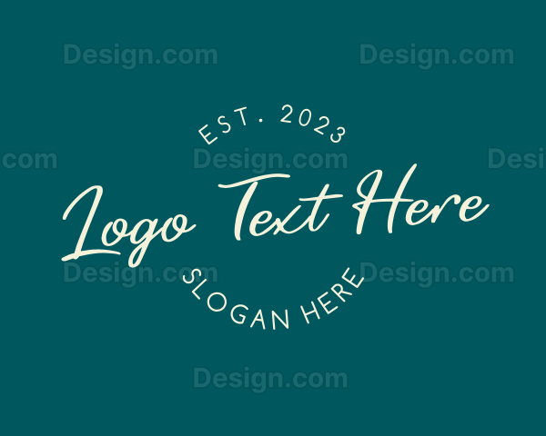 Cursive Handwritten Business Logo