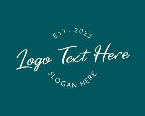 Cursive Handwritten Business logo