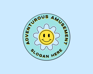 Happy Y2K Daisy logo design