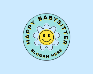 Happy Y2K Daisy logo design