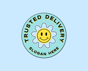 Happy Y2K Daisy logo design