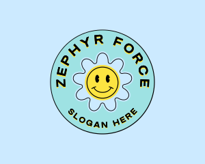 Happy Y2K Daisy logo design