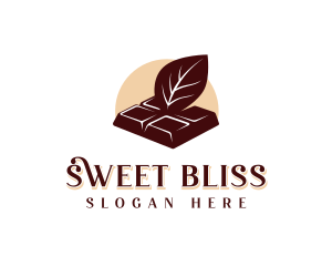 Organic Chocolate Bar Candy logo design