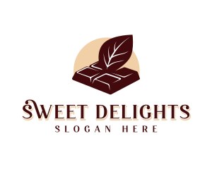 Organic Chocolate Bar Candy logo design