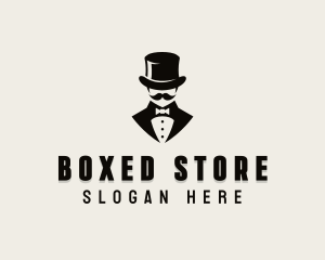 Suit Gentleman Tailoring Logo